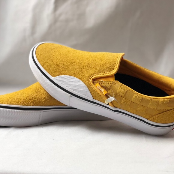 Vans Other - VANS Slip-On Pro Hairy Banana Yellow Checkerboard